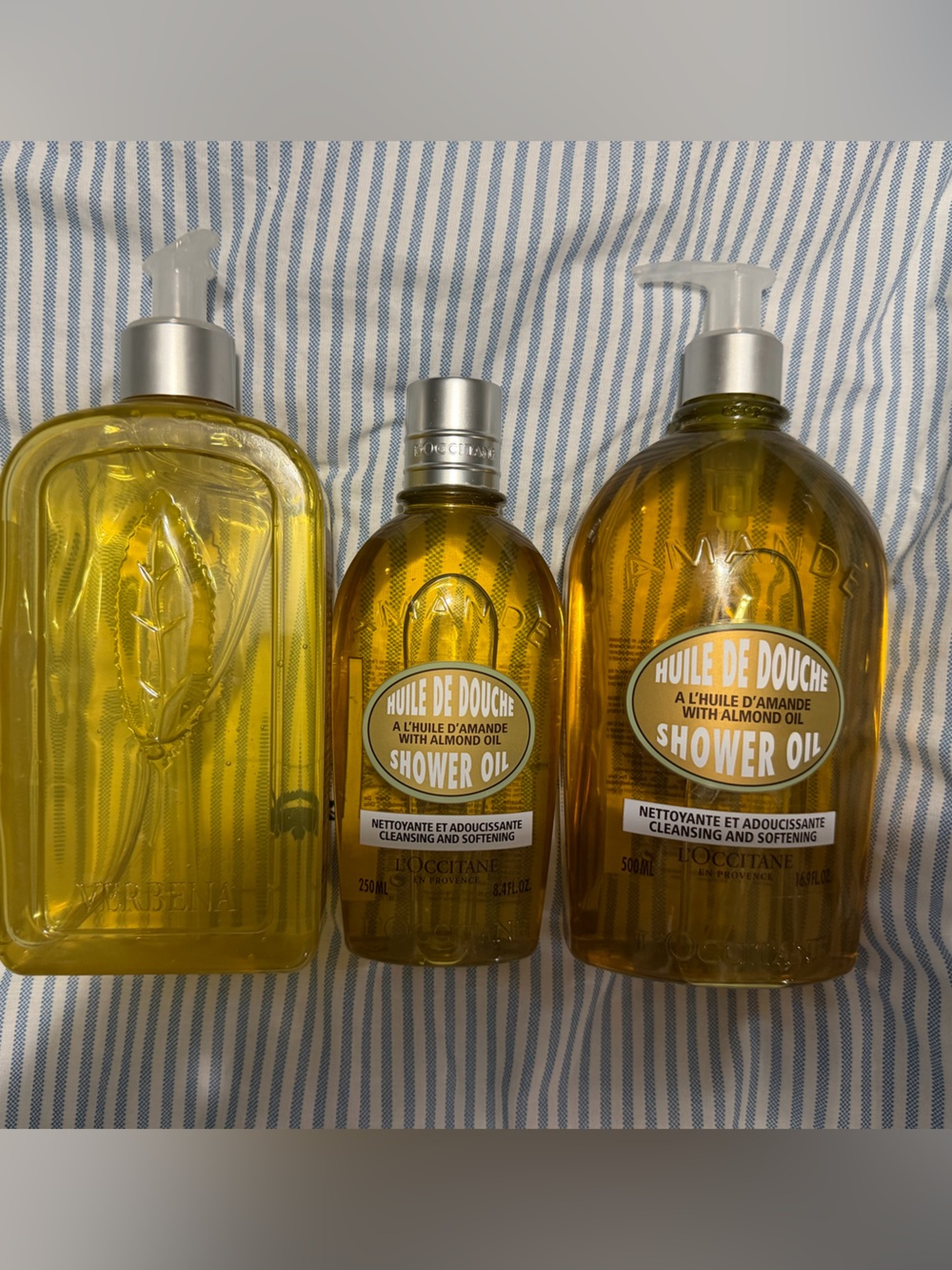 L'OCCITANE Almond Shower Oil Bottles - Yellow
